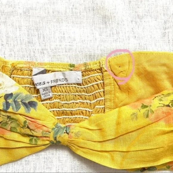 NEW Lovers + Friends BROOK Bralette Yellow Floral - Picture 11 of 14